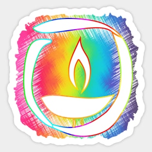 Rainbow Ribbon Chalice Sticker